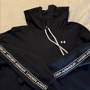 Under Armour Black Hoodie with White Details